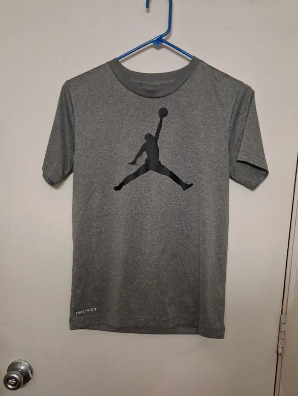 Nike Grey Tee with Black Jumpman Logo
